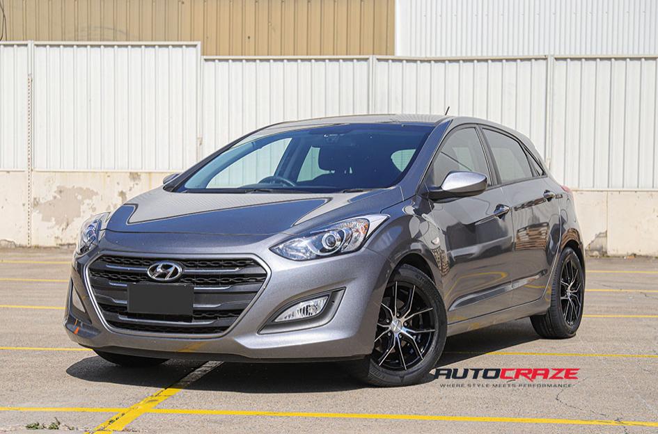 HYUNDAI I30 POISON BLACK MACHINED FACED